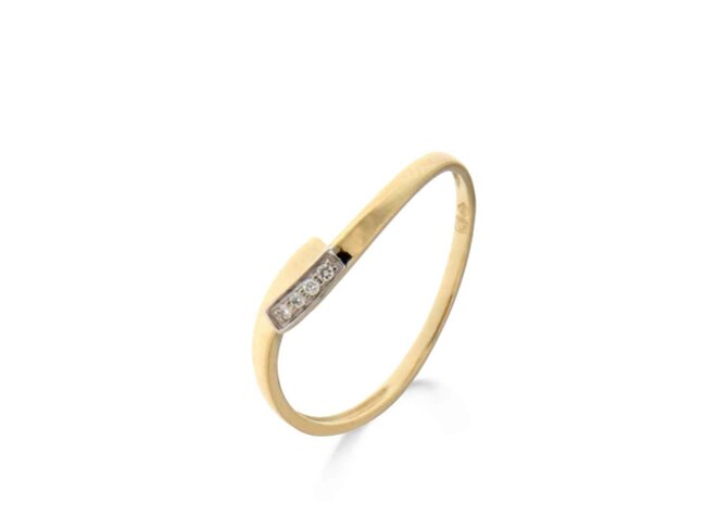 ring briljant - goud 18 kt met briljant | Taste of Luxury