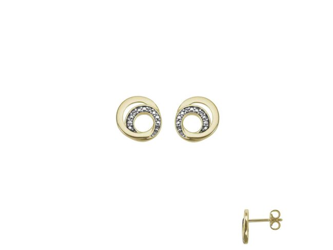 oorring briljant - goud 18 kt met briljant | Taste of Luxury